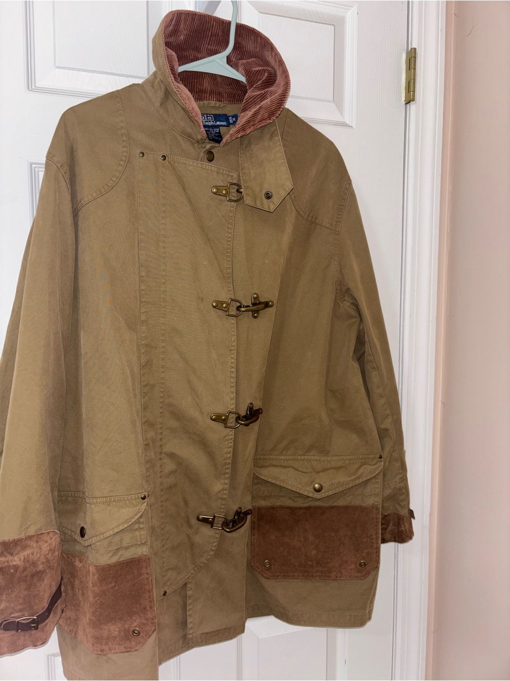 Vintage Rare Polo Ralph Lauren 1980s fireman jacket brown MEDIUM!!! - Picture 2 of 16